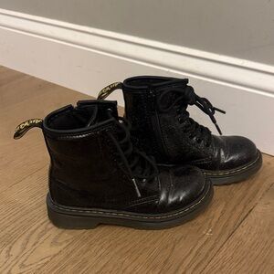 Dr. Martens Black Kids Boots
